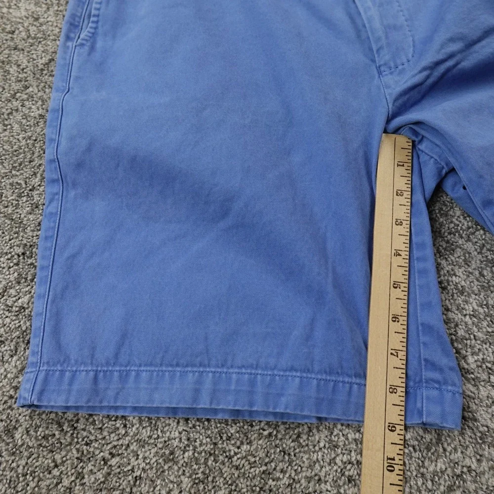 Peter Millar Shorts Mens 40 Blue Chino Golf Pima Cotton Casual Preppy Flat Front